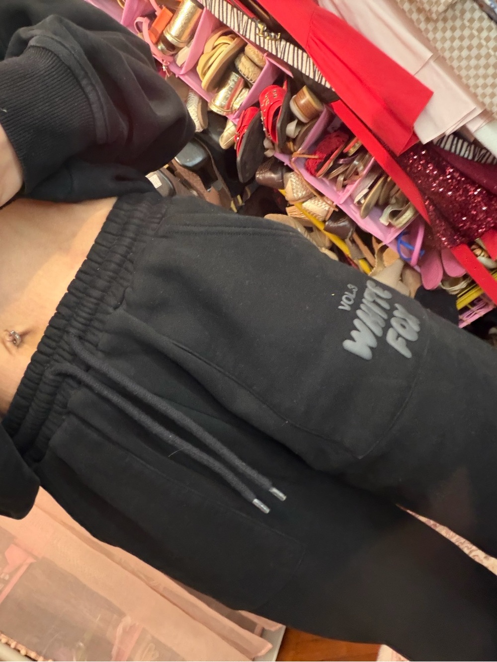 White Fox vol. 3 sweatpants — black/gray